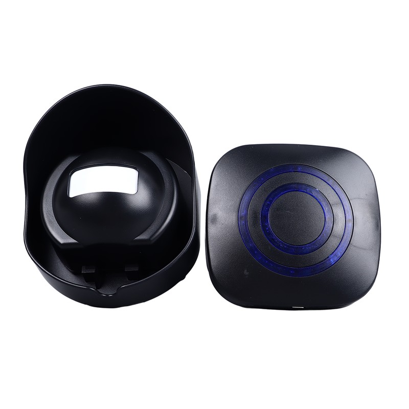 Motion Sensor Doorbell Black 38 Ringtones Wireless Door Entry Welcome