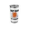 Vintage Keep Calm Eat Tteokbokki Food Lover Stainless Steel Insulated