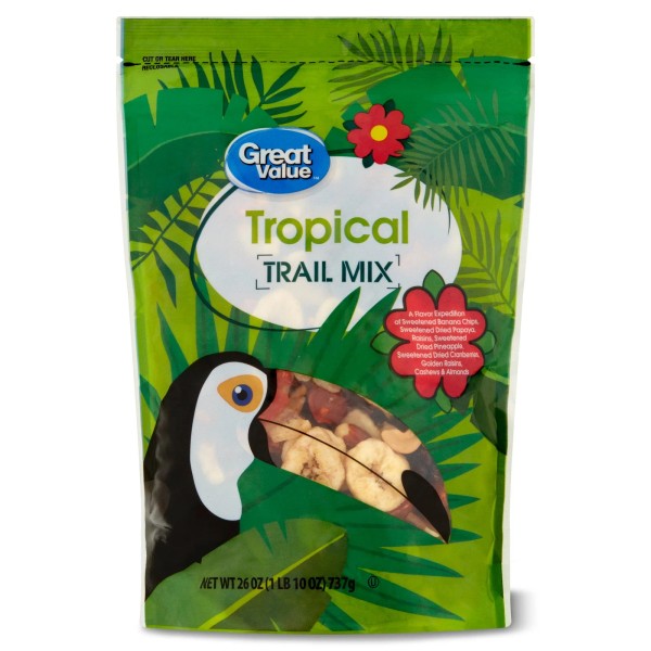 Unbranded Great Value Tropical Trail Mix, 26 oz,Great on the