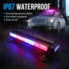 MIRUNNY 18.6" Emergency Strobe Lights Bar for Trucks Waterproof Double