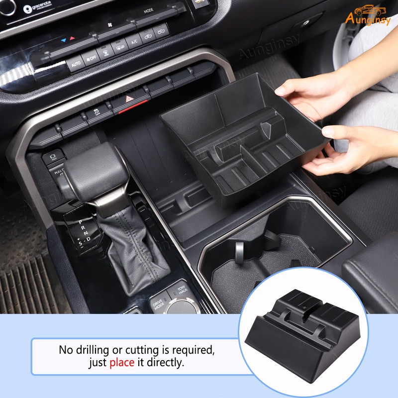Aunginsy Car Lower Center Console Storage Box Compatible with Toyota