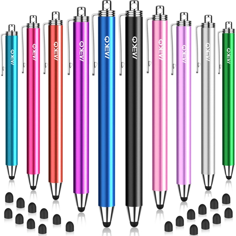 Stylus Pens for Touchscreens,MEKO 10 Pack Thin Rubber Tip Stylus