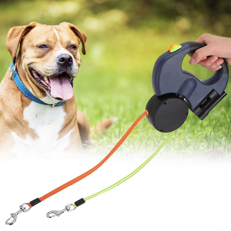 Beufee Retractable Dog Leash, 10ft Double Retractable Dog Lead with