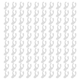 Pastlla 100Pcs 1/2 Inch LED Rope Light Clips Holder Cable Clips with Screws for Hanging Christmas Light String Lights Outdoor Wedding Patio LED Light Wall Mount