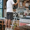Big Red 3 Step Ladder, 400lbs Ergonomic Folding Stool with