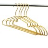 Koobay Clothes Hangers, 16.5" Metal Gold Suit Coat Hanger with
