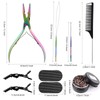 NEWISHTOOL Hair Extension Tool Kit, Micro Links Beading Pliers, Loop