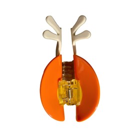 Orange hairpin, unique snail shape design hairpin, suitable for women and girls fun hairpin acetate hairpin