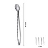 Iced Tea Spoon With Straw Handle For Drinking, 4 Pieces