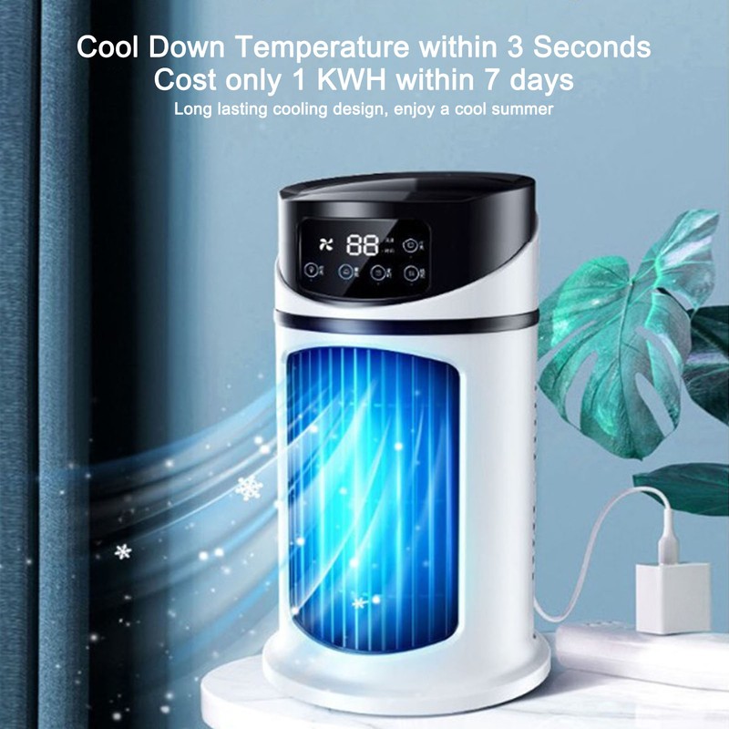 Portable Mini Air Conditioner Mobile Multifunction Air Cooler Fan Water