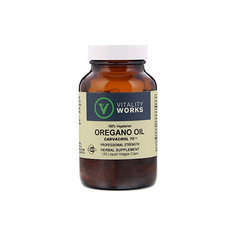 VITALITY WORKS Vegan Oregano Oil, 120 CT