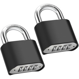 Diyife 2 Pack Outdoor Combination Padlock, [Design of Hidden Password] Weatherproof Resettable Combination Padlock, High Security for Sheds Fence, Locker, Home, School, Garage, Garden, Gate Hasps