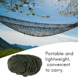 Hacbop Portable Outdoor Sport Hammock, Outdoor Camping Hammock Mesh Net for Beach Yard Travel Swing Hanging Bed