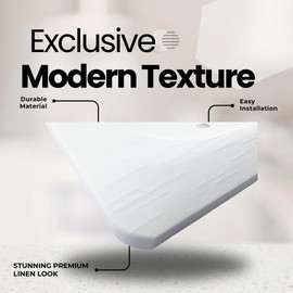 LARGE Solar White Rectangle Wall Plate for Ecobee Smart Thermostat Enhanced and Premium, Modern Textured Design