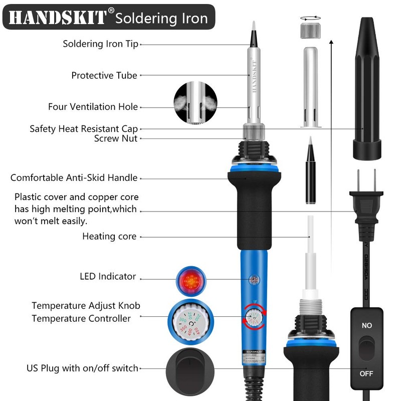 Soldering Iron, Soldering Kit, 19-in-1 60w Soldering Iron Kit Electronics
