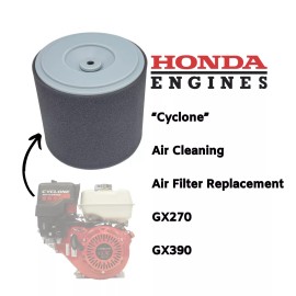 Rotary GX270 & GX390 Honda Cyclone Air Cleaner Air Filter Replacement P/N 17210-Z1C-781