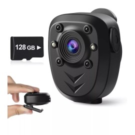 Unbranded Mini Body Camera Video Recorder Built-in 128GB