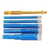 6PCS Brazed Dry Drill Bit Wear Resistant Vaccum Brazing Diamond