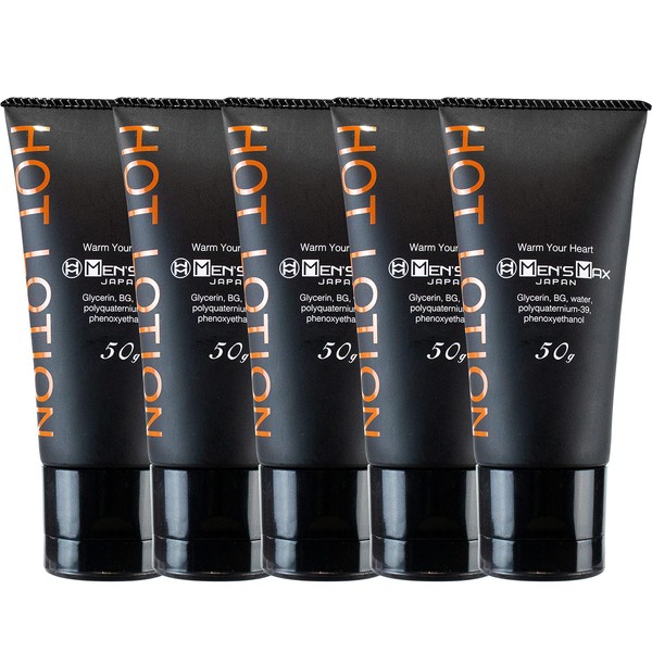 men's max hot lotion set of 5 warm