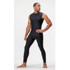 DEVOPS 2~3 Pack Men's Athletic Compression Shirts Sleeveless