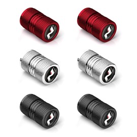 6 Pieces Car Valve Covers, Metal Valve Covers, Valve Dust Covers, Can Be Used For Cars, Bicycles, Motorcycles