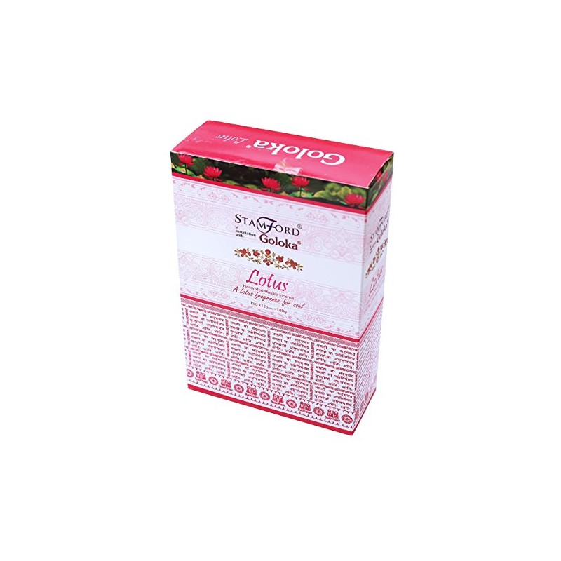 Goloka Lotus Incense, 15 Gms x 12 Packs