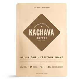 Ka’Chava Whole Body Meal Shake Coffee 2 lb – Vegan Protein Powder with 25g of Protein, 6g of Fiber – Plant-Based Meal Replacement – Probiotics & Diges
