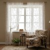 YcsRnn Net Curtains for Windows, French Lace Sheer Panels for