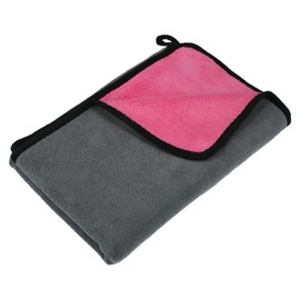 X AUTOHAUX 1 x Car Drying Cloth 80 x 60 cm Extra Large Microfibre Pink
