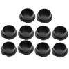 Housoutil 10pcs Black Cable Hole Cover Desktop Wiring Ducts for