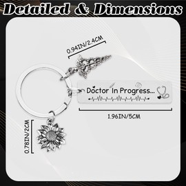 Doctor Medical Students Gifts Keychain - Women Men Doctor's Gift, Key Chains for Future New Doctors, Md Med Student Graduation Present, Pendant Keyring for Colleague Nurses, Thanksgiving, Christmas