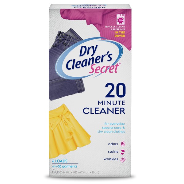 Woolite At-Home Dry Cleaner Dry Cleaning Cloths and Stain Removal,