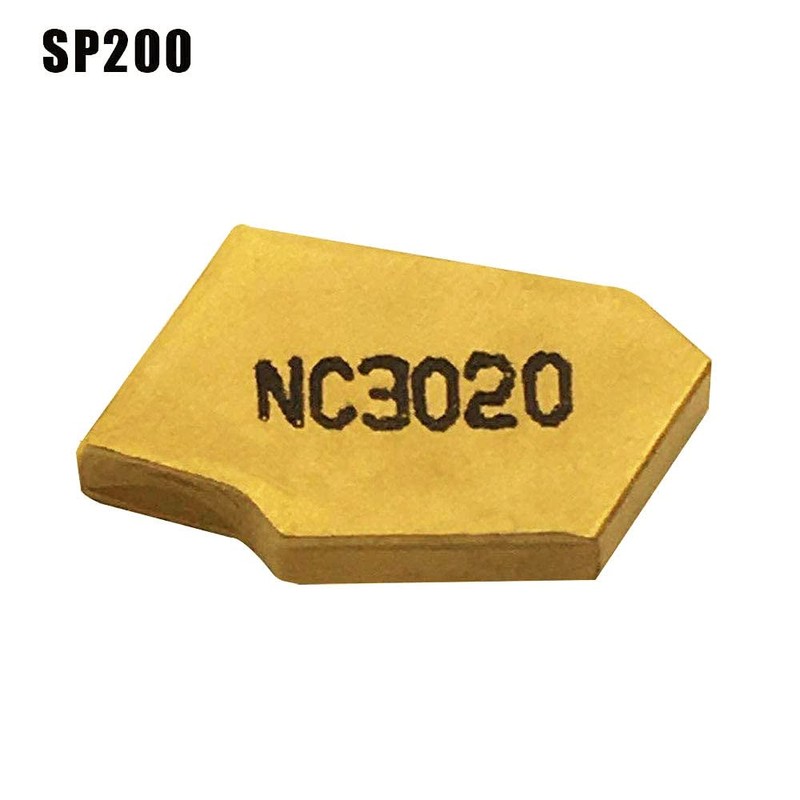 GBJ 10pcs SP200 GTN-2 Grooving Cut-Off Carbide Inserts for SPB26-2