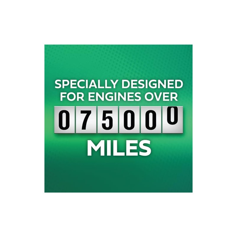Castrol GTX High Mileage 20W-50 Synthetic Blend Motor Oil, 5