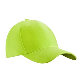 MFAZ Morefaz Ltd LA Men's Baseball Cap, Adjustable Strap, Snap-Back Hat, Sporty Women’s Hats, LA Design, neon green
