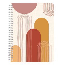 Clairefontaine Terracotta 116065C Notebook with Double Spiral DIN A5 14.8 x 21 cm 74 Sheets Lined Assorted Pack of 1