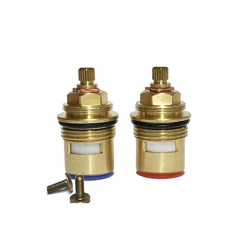 BSP 3/4" Pair of Bath Tap Cartridges Quarter Turn x