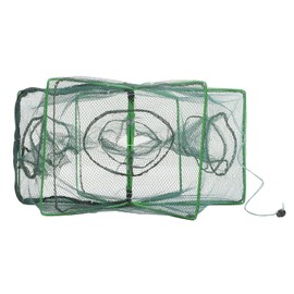 Fishing Bait Trap,Polygon Fishing Bait Trap Automatic Fishing Net Trap Foldable Portable Shrimp Cage(60#)