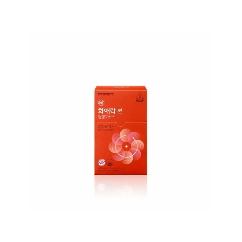 Jeonggwanjang 정관장 본사직영 화애락 본 혈행포커스 30포 Jeonggwanjang Directly Managed