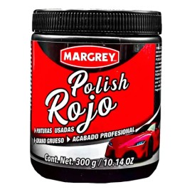 Polish Rojo Grano Grueso Margrey 300g Pulimento Automotriz                                                                                            
