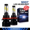 AUIMSOCO 2x 9007/HB5 LED Headlight Bulbs Kit White High Lo