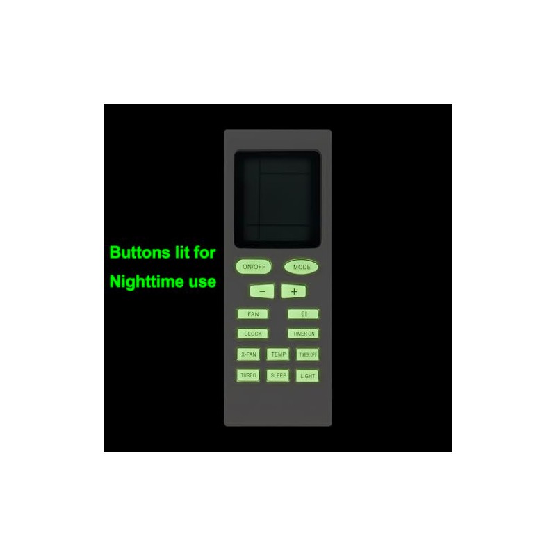 YB1FA Replace AC Remote Control Compatible with Inventor/Gree/Carrier/Sinclair Air Conditioner