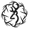 Browning Decal,Sheds, 6" White