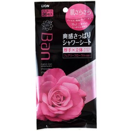 Ban Fresh Shower Sheet, Fairy Floral Scent, 36 Sheets