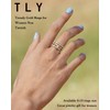 TLY Stackable Rings for Women Non Tarnish 18K Gold Plated