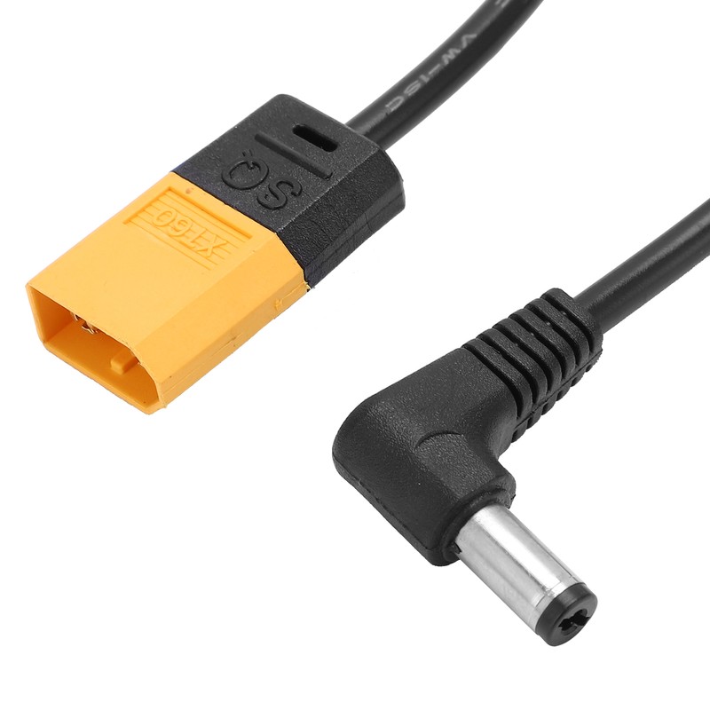XT60 Power Cable for FPV Flying Goggles 122cm/48in with DC