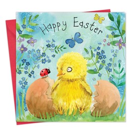 Twizler Easter Card Chick - Easter Card For Her - Easter Card For Him - Easter Card Wife - Easter Card Mum - Easter Card Dad - Easter Card Granddaughter - Easter Card Grandson