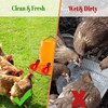 Automatic Chicken Drinkers Waterers Upgraded - 10 Pcs Red Poultry