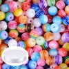 Lnvision Pack of 400 6 mm Colourful Beads Rainbow Acrylic