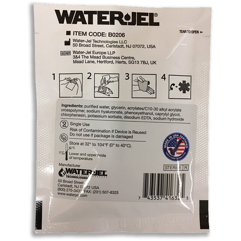 Water-JEL® 2" X 6" Burn Dressing - New Formula